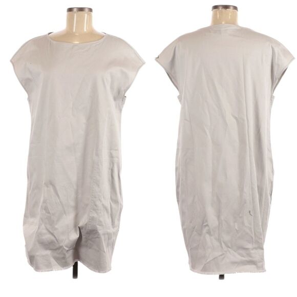 LILLI SUCRE Minimalist Fringe Hem Pocket Sheath Dress M - Picture 1 of 7